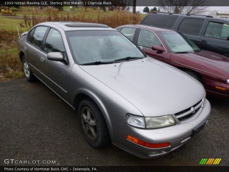 Sterling Mist Metallic / Charcoal Black 1999 Nissan Maxima GLE