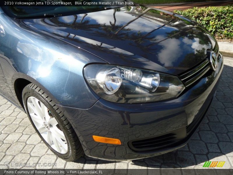 Blue Graphite Metallic / Titan Black 2010 Volkswagen Jetta TDI SportWagen