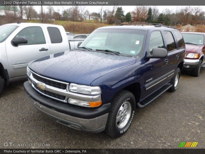 Indigo Blue Metallic / Medium Gray/Neutral 2002 Chevrolet Tahoe LS