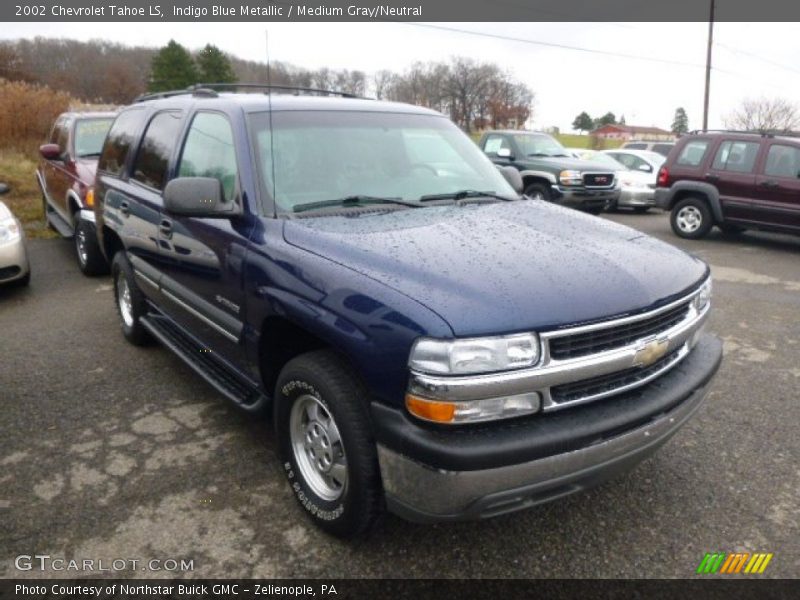 Indigo Blue Metallic / Medium Gray/Neutral 2002 Chevrolet Tahoe LS