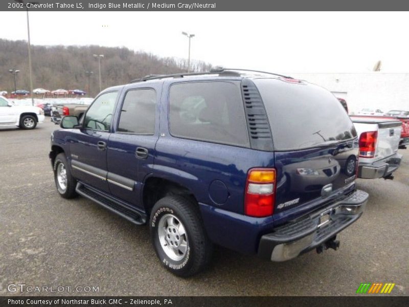 Indigo Blue Metallic / Medium Gray/Neutral 2002 Chevrolet Tahoe LS