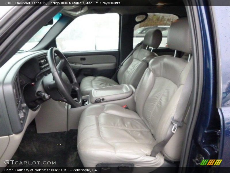 Indigo Blue Metallic / Medium Gray/Neutral 2002 Chevrolet Tahoe LS