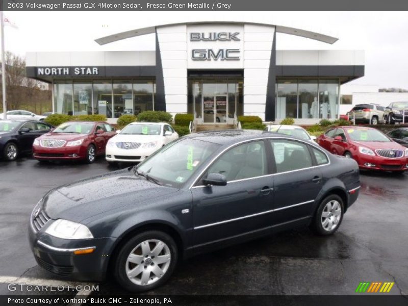 Fresco Green Metallic / Grey 2003 Volkswagen Passat GLX 4Motion Sedan