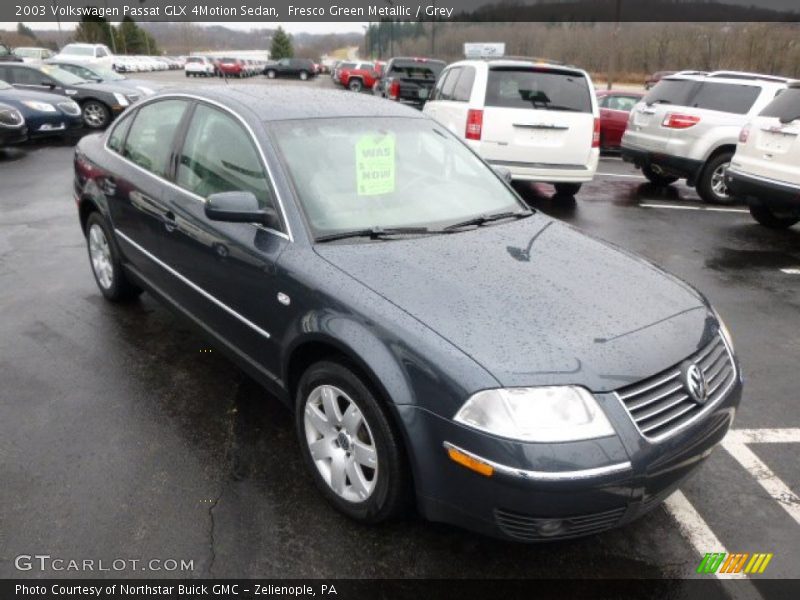 Fresco Green Metallic / Grey 2003 Volkswagen Passat GLX 4Motion Sedan