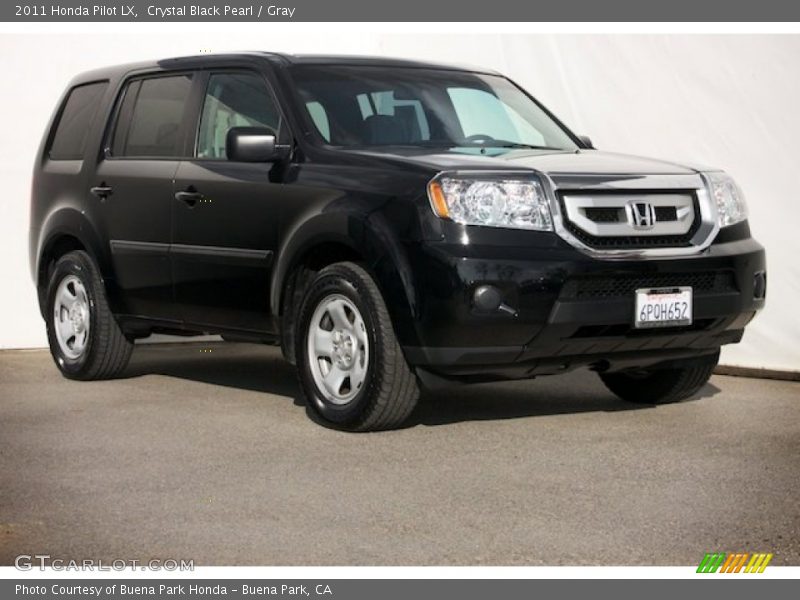Crystal Black Pearl / Gray 2011 Honda Pilot LX
