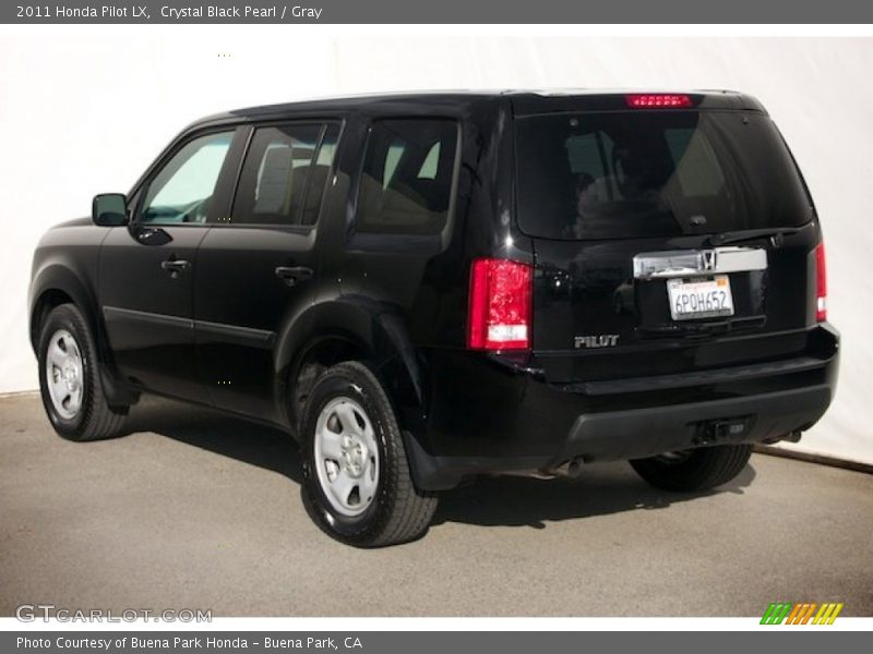 Crystal Black Pearl / Gray 2011 Honda Pilot LX