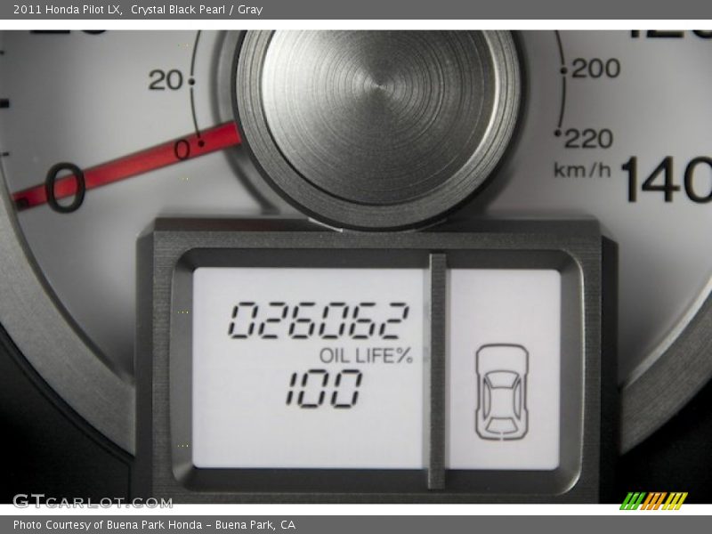Crystal Black Pearl / Gray 2011 Honda Pilot LX