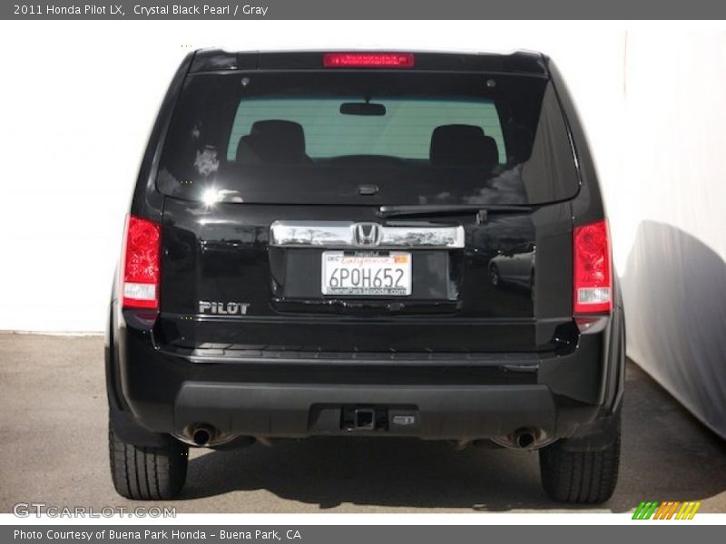 Crystal Black Pearl / Gray 2011 Honda Pilot LX
