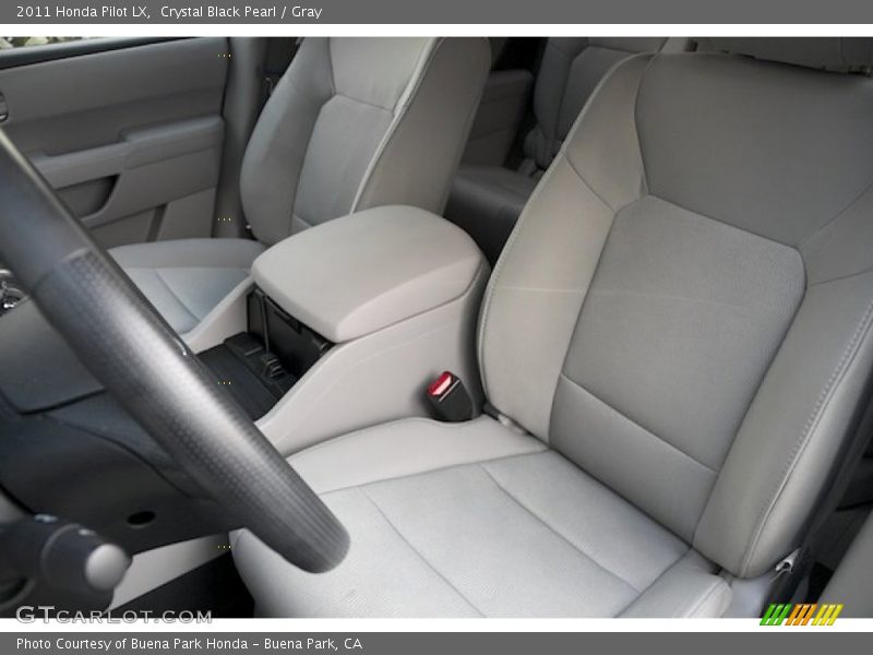 Crystal Black Pearl / Gray 2011 Honda Pilot LX