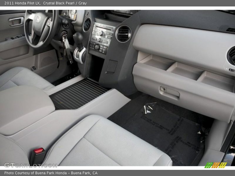 Crystal Black Pearl / Gray 2011 Honda Pilot LX