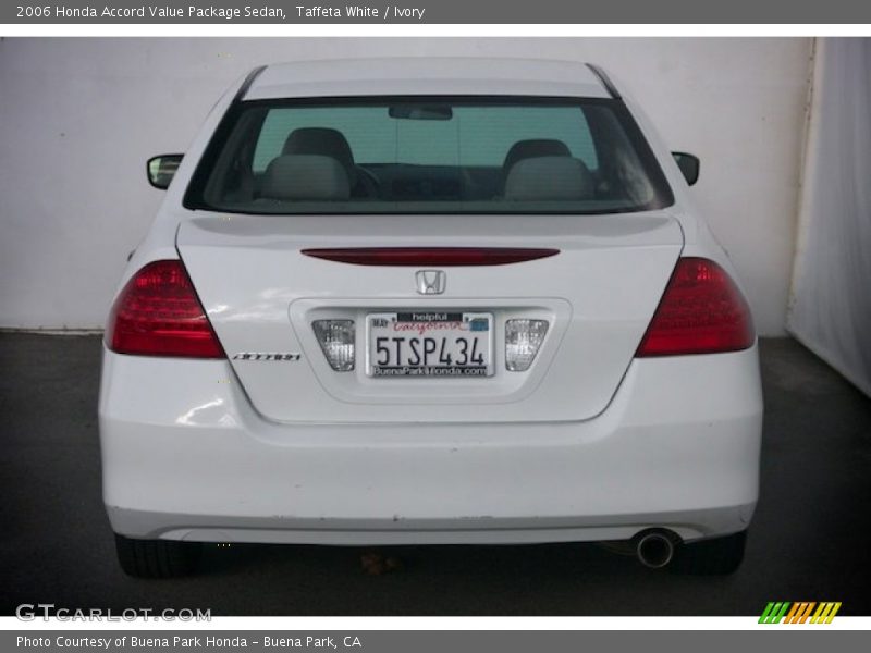 Taffeta White / Ivory 2006 Honda Accord Value Package Sedan