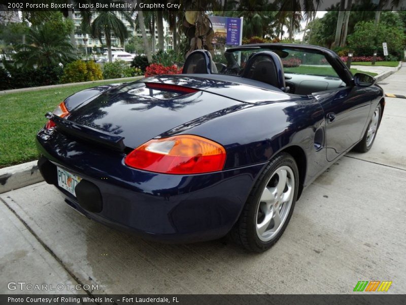 Lapis Blue Metallic / Graphite Grey 2002 Porsche Boxster