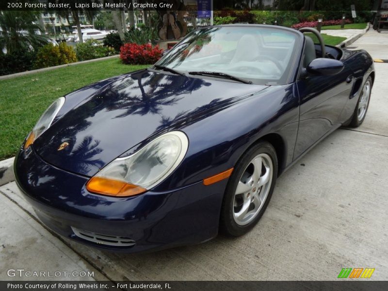 Lapis Blue Metallic / Graphite Grey 2002 Porsche Boxster