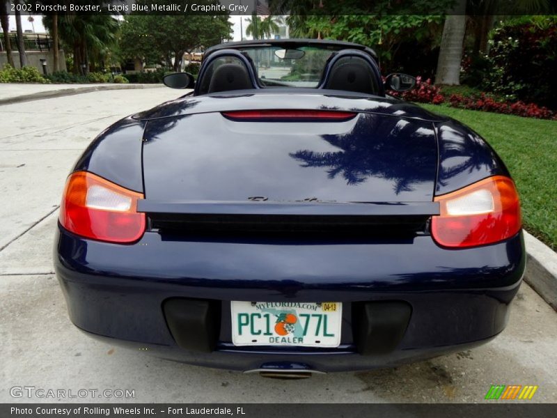 Lapis Blue Metallic / Graphite Grey 2002 Porsche Boxster