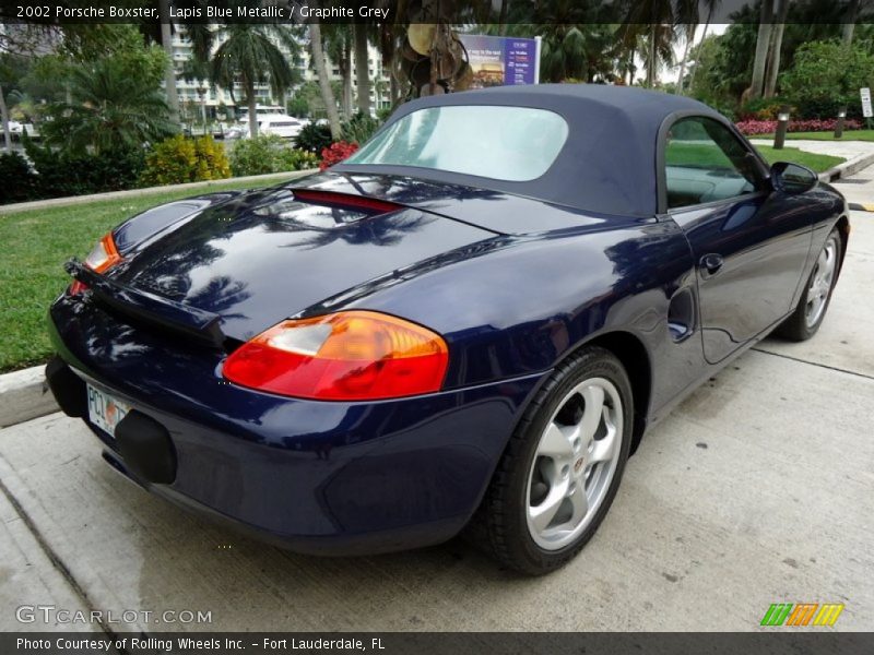 Lapis Blue Metallic / Graphite Grey 2002 Porsche Boxster