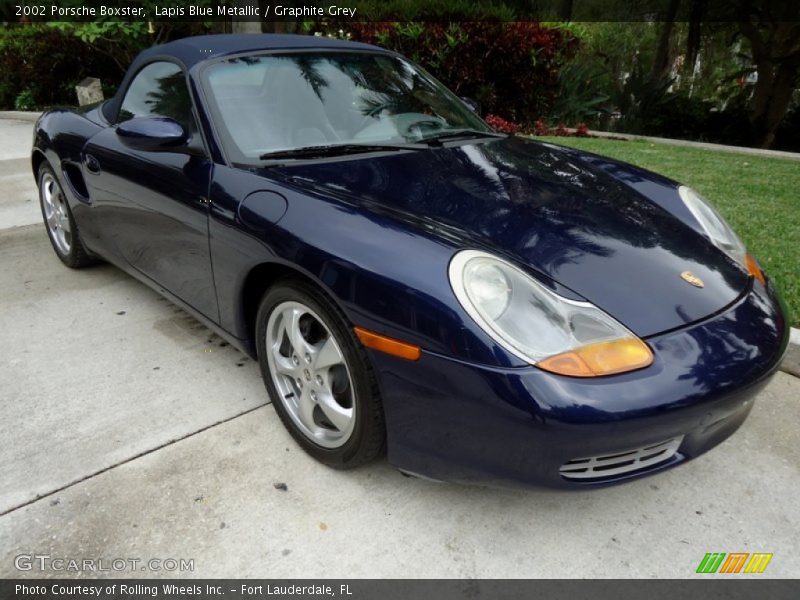 Lapis Blue Metallic / Graphite Grey 2002 Porsche Boxster