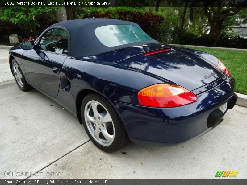 Lapis Blue Metallic / Graphite Grey 2002 Porsche Boxster