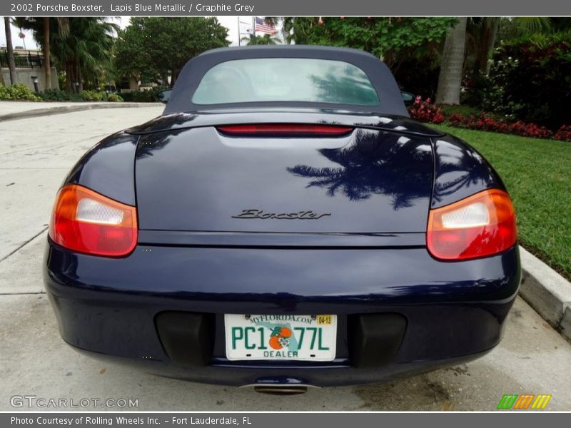 Lapis Blue Metallic / Graphite Grey 2002 Porsche Boxster