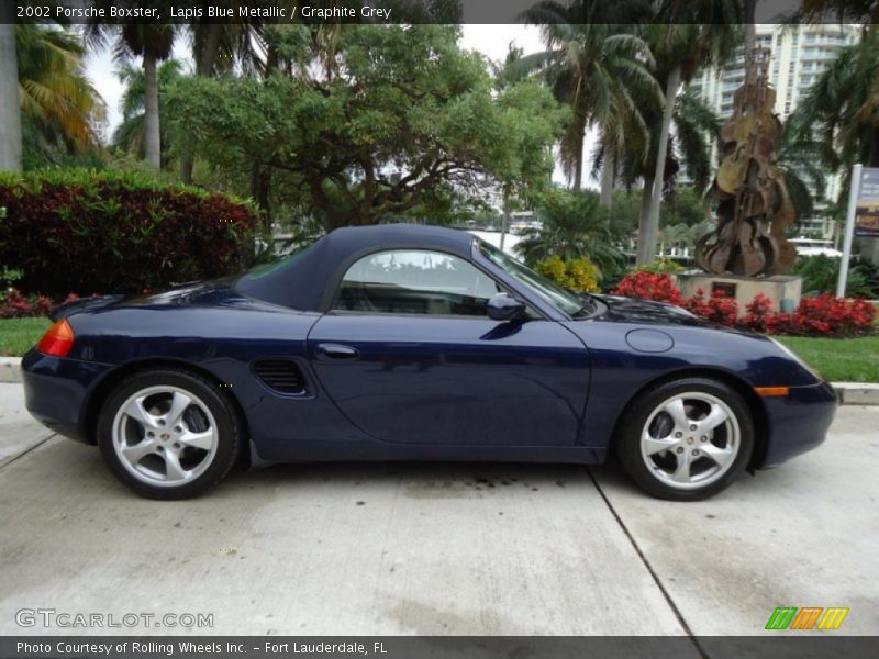 Lapis Blue Metallic / Graphite Grey 2002 Porsche Boxster