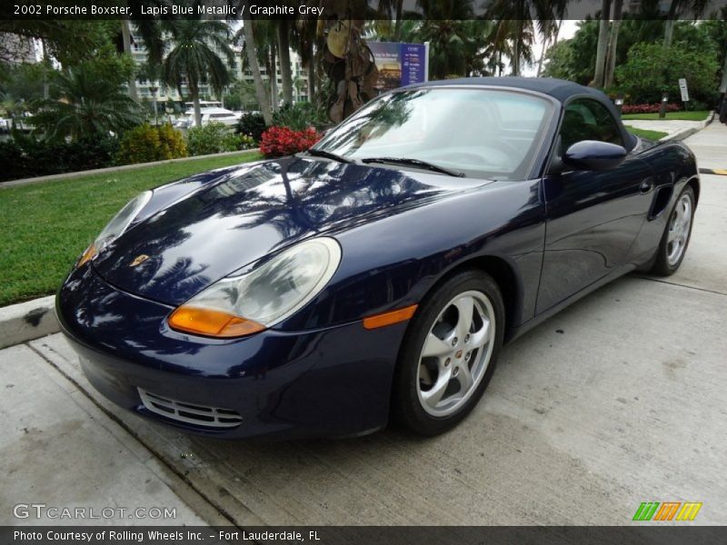 Lapis Blue Metallic / Graphite Grey 2002 Porsche Boxster