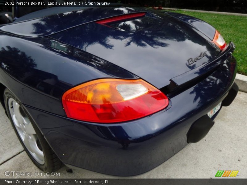 Lapis Blue Metallic / Graphite Grey 2002 Porsche Boxster