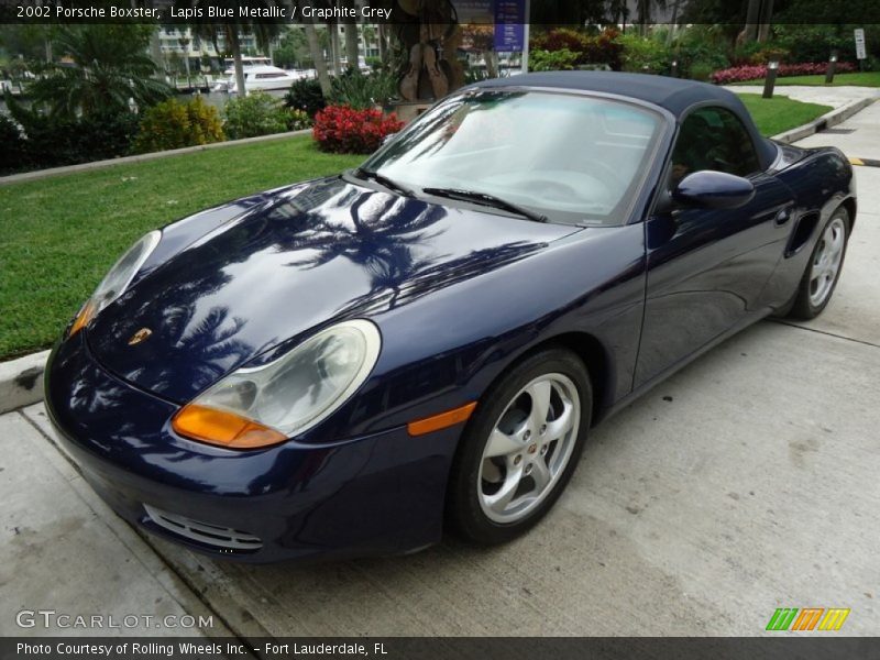 Lapis Blue Metallic / Graphite Grey 2002 Porsche Boxster