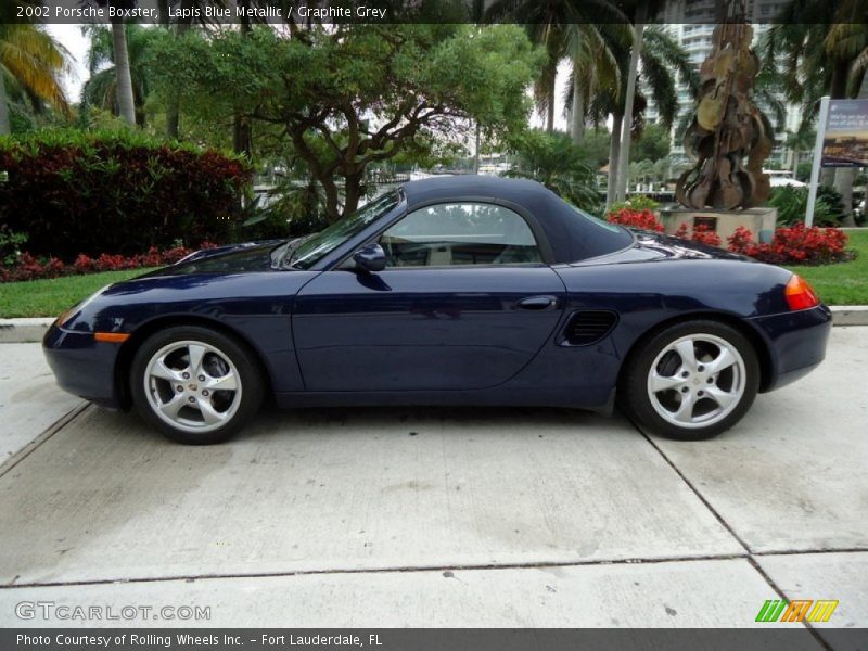 Lapis Blue Metallic / Graphite Grey 2002 Porsche Boxster