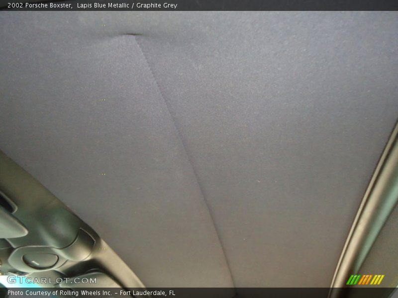 Lapis Blue Metallic / Graphite Grey 2002 Porsche Boxster