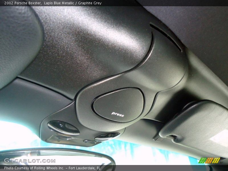 Lapis Blue Metallic / Graphite Grey 2002 Porsche Boxster