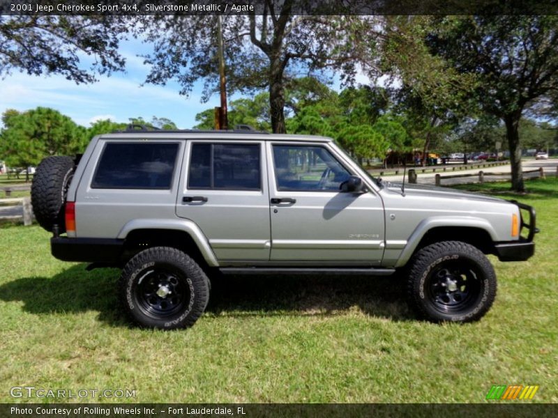 Silverstone Metallic / Agate 2001 Jeep Cherokee Sport 4x4