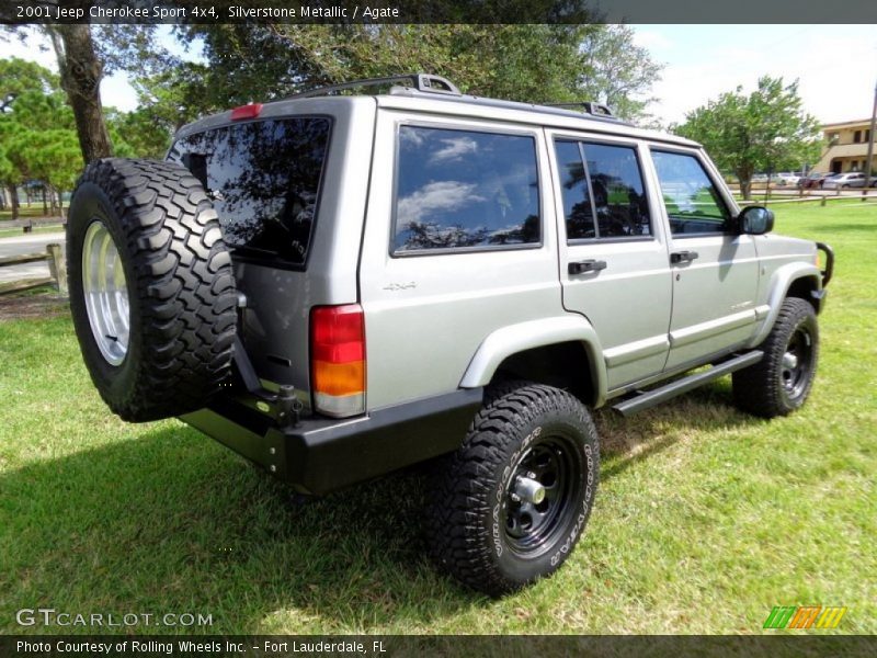 Silverstone Metallic / Agate 2001 Jeep Cherokee Sport 4x4