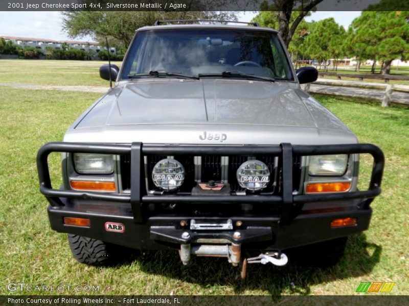 Silverstone Metallic / Agate 2001 Jeep Cherokee Sport 4x4