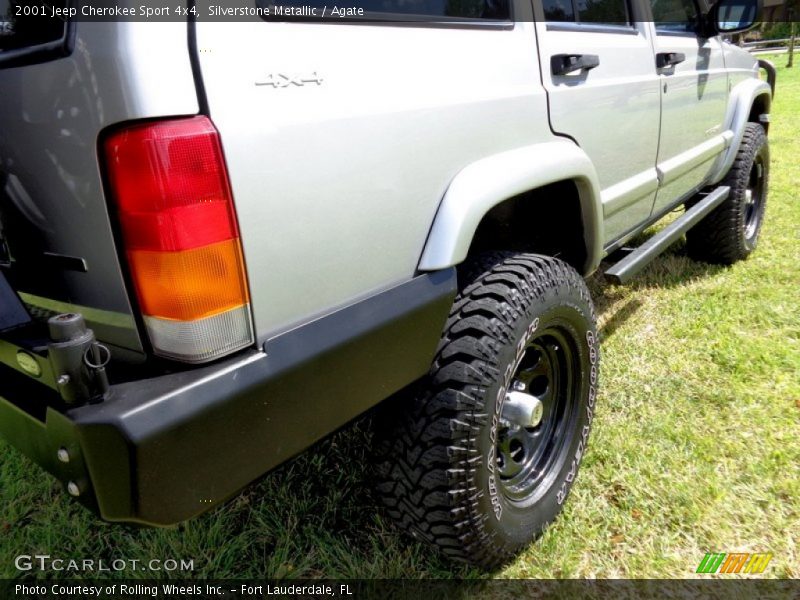 Silverstone Metallic / Agate 2001 Jeep Cherokee Sport 4x4