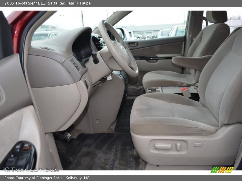 Salsa Red Pearl / Taupe 2005 Toyota Sienna LE