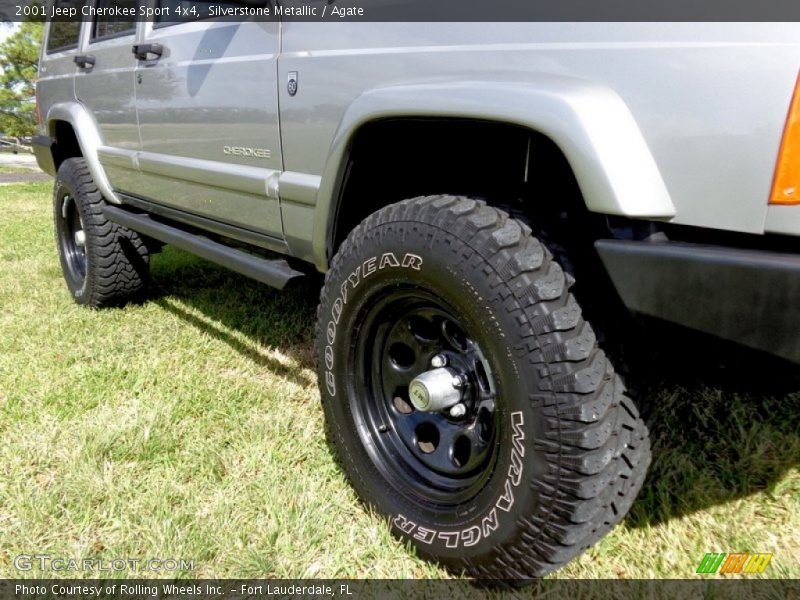 Silverstone Metallic / Agate 2001 Jeep Cherokee Sport 4x4