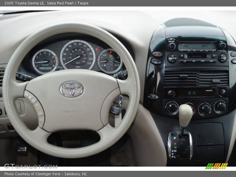 Salsa Red Pearl / Taupe 2005 Toyota Sienna LE