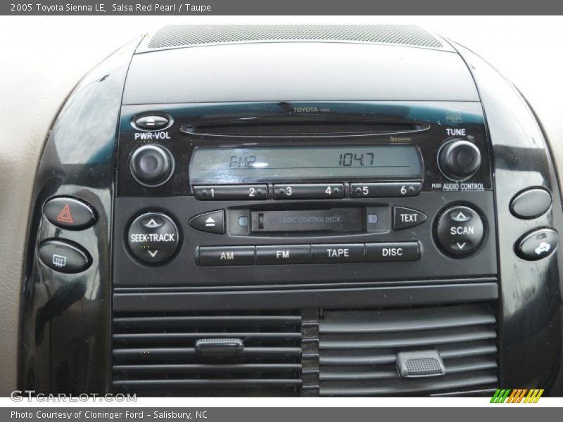 Salsa Red Pearl / Taupe 2005 Toyota Sienna LE