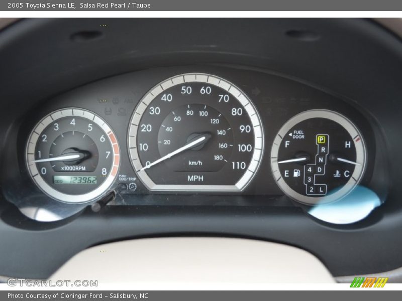 Salsa Red Pearl / Taupe 2005 Toyota Sienna LE