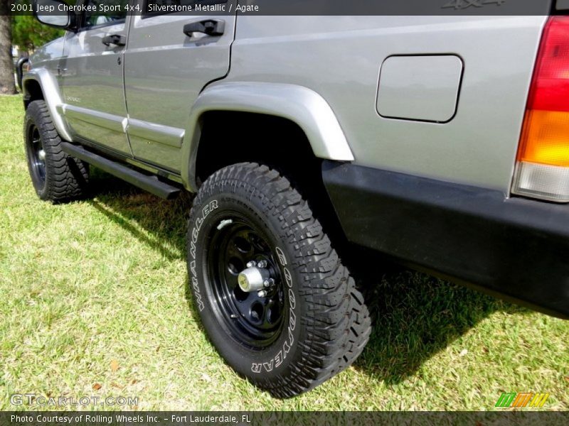 Silverstone Metallic / Agate 2001 Jeep Cherokee Sport 4x4