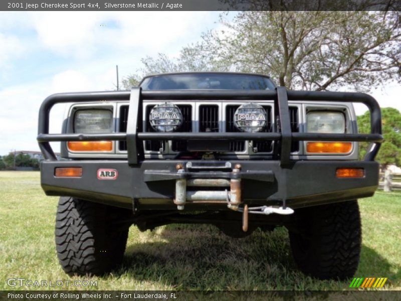 Silverstone Metallic / Agate 2001 Jeep Cherokee Sport 4x4