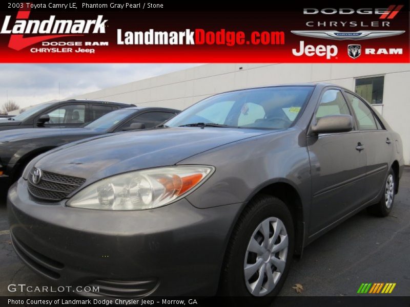 Phantom Gray Pearl / Stone 2003 Toyota Camry LE