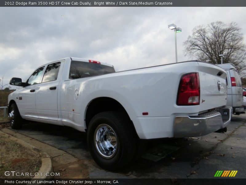 Bright White / Dark Slate/Medium Graystone 2012 Dodge Ram 3500 HD ST Crew Cab Dually