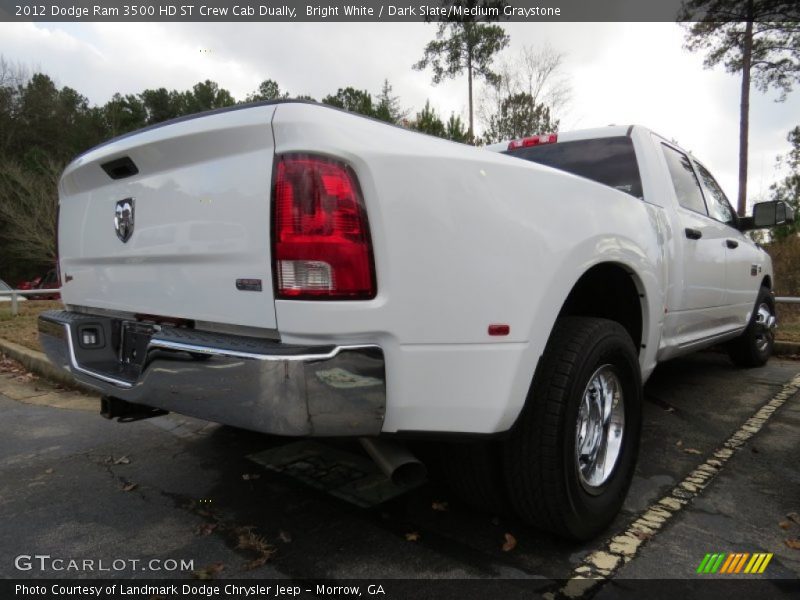 Bright White / Dark Slate/Medium Graystone 2012 Dodge Ram 3500 HD ST Crew Cab Dually
