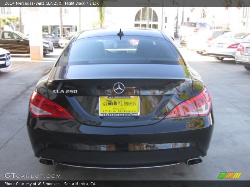 Night Black / Black 2014 Mercedes-Benz CLA 250
