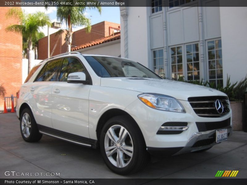 Arctic White / Almond Beige 2012 Mercedes-Benz ML 350 4Matic