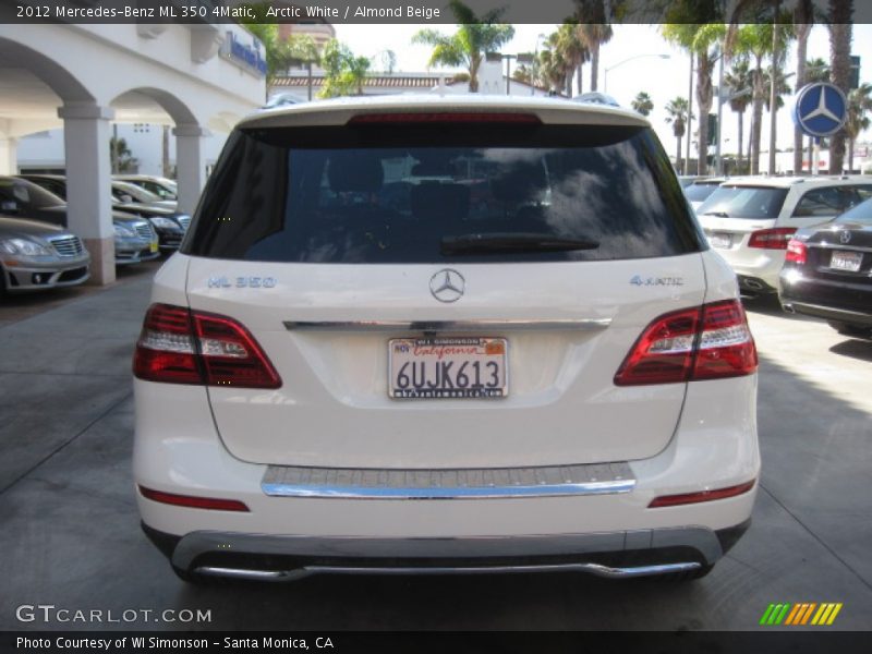 Arctic White / Almond Beige 2012 Mercedes-Benz ML 350 4Matic
