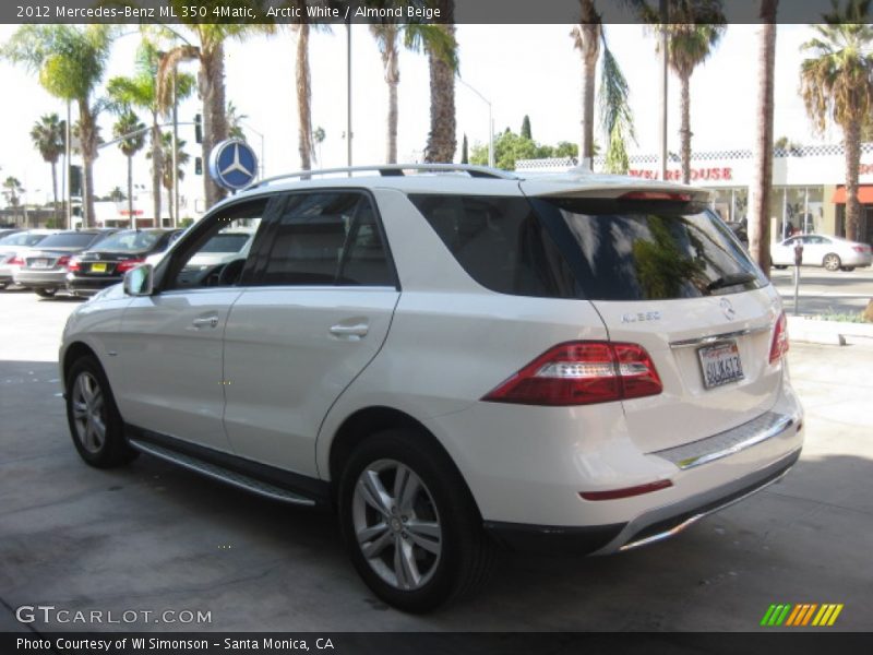 Arctic White / Almond Beige 2012 Mercedes-Benz ML 350 4Matic