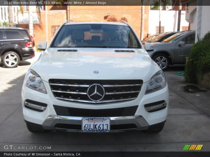 Arctic White / Almond Beige 2012 Mercedes-Benz ML 350 4Matic