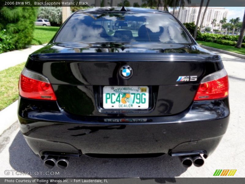 Black Sapphire Metallic / Black 2006 BMW M5