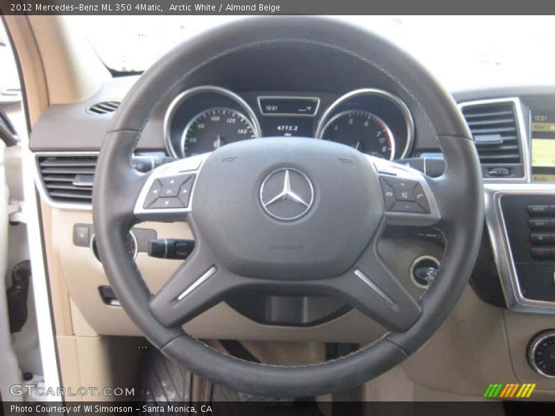 Arctic White / Almond Beige 2012 Mercedes-Benz ML 350 4Matic